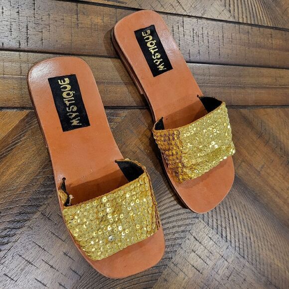 Mystique Sequin Slip on Sandles Size 5 - Picture 5 of 5